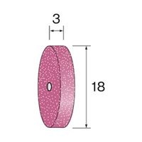 ミニター 研磨ゴム砥石ホイール WA ハード #220 φ22×3 NA2721 1パック(10個)（直送品）