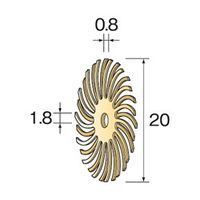 ミニター ラバーブラシ #120 φ20 NA3511 1パック(20個)（直送品）