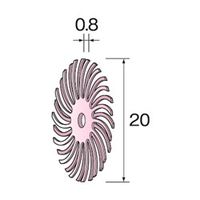 ミニター ラバーブラシ #800 φ20 NA3514 1パック(20個)（直送品）