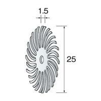 ミニター ラバーブラシ #120 φ25 NA3554 1パック(20個)（直送品）