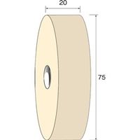 ミニター フェルトホイール スタンダード φ75×20 NA6133 1パック（3個）（直送品）