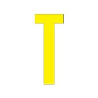 ユニット アルファベットT 120×60 黄 835-084Y 1枚（直送品）