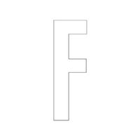 ユニット アルファベットF 300×150 白 835-096W 1枚（直送品）