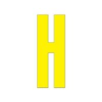 ユニット アルファベットH 300×150 黄 835-098Y 1枚（直送品）