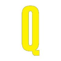 ユニット アルファベットQ 300×150 黄 835-107Y 1枚（直送品）