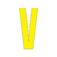 ユニット アルファベットV 300×150 黄 835-112Y 1枚（直送品）
