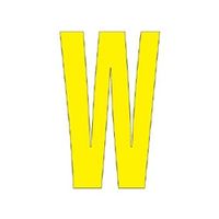 ユニット アルファベットW 300×150 黄 835-113Y 1枚（直送品）