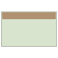 ユニット 配管識別シート(小) うすい茶 帯のみ 416-10 1枚（直送品）