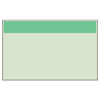 ユニット 配管識別シート(小) うすい緑 帯のみ 416-15 1枚（直送品）