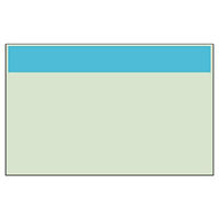 ユニット 配管識別シート(極小) うすい青 帯のみ 416-171 1枚（直送品）