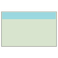 ユニット 配管識別シート(小) うすい水色 帯のみ 416-18 1枚（直送品）