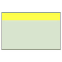 ユニット 配管識別シート(小) 明るい黄 帯のみ 416-24 1枚（直送品）