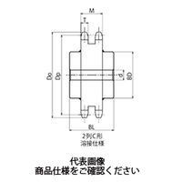 片山チエン スプロケット120 NK120-2C60 1個（直送品）