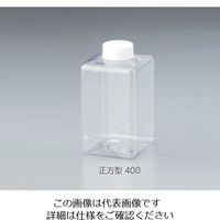 三宝化成 PET容器 正方型 400mL 2-3407-01 1セット(20個:1個×20本)（直送品）