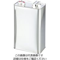石井ブラシ産業 金属缶 角缶 4L 1-3239-07 1セット(4個)（直送品）