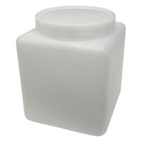 日本メデカルサイエンス ハイルーテ角瓶(PE製) 3L 5-355-03 1セット(5個:1個×5箱)（直送品）