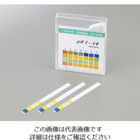 アズワン pH試験紙 スティック pH1-14 1セット(500枚:100枚×5箱) 1-1267-02（直送品）