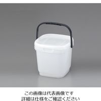 伸和 密閉バケツ・ミニ(角) 5L 2-8640-02 1セット(5個)（直送品）