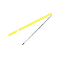 アズワン 温度計(フッ素樹脂コート) 0~100°C アルコール 7-257-02 1セット(5本)（直送品）