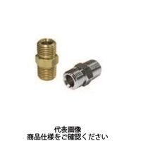 栗田製作所 中間ニップル メッキ無 No.04x1/2x3/8N 1セット(5個)（直送品）