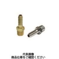 栗田製作所 ホース継手Rネジ メッキ無 No.12x1/2x17.5N 1セット(3個)（直送品）