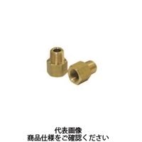 栗田製作所 中間ニップルソケットRxRc No.22x3/8x1/2 1セット(3個)（直送品）