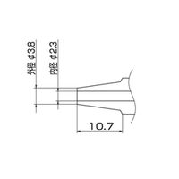 白光 N1ー23 FMー2024用ノズル/2.3MM N1-23 1本(1個)（直送品）