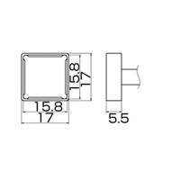 白光 T12ー1208 こて先/PLCC15.8X15.8 T12-1208 1本(1個)（直送品）