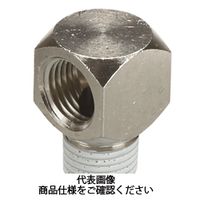 千代田通商 PTエルボ・ブッシュ メッキ付 PTエルボ PLー2Fー2MーN 1セット(10個)（直送品）