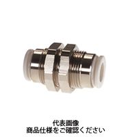 千代田通商 タッチコネクターファイブ バルクヘッドユニオン F12-00BUW 1セット（10個）（直送品）