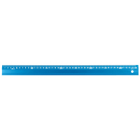 シンワ測定 アルミ直尺 アル助 シャイニングブルー 45cm 65423 1箱（20本入）（直送品）