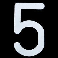 新富士バーナー ロードマーキング用ナンバー L 「5」 RM-115（直送品）