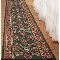 ファミリー･ライフ ベルギー製廊下敷　グリーン　670×4400mm　（直送品）