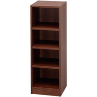 アイリスオーヤマ オープン本棚 スペースフィットラック 幅300×奥行290×高さ900mm ウォールナット S-SFR9030 カラーボックス 1台（直送品）