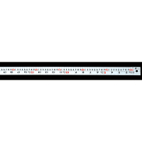 シンワ測定 直尺 シルバー 併用目盛 W左基点 cm表示 1m 13205 1箱（10本入）（直送品）