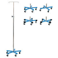 松吉医科器械 マイスコカラーガートル台（4脚）青 MY-165B MY-165BN-B 1台 01-4835-01（直送品）