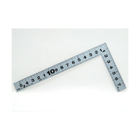 シンワ測定 曲尺平ぴた シルバー 15cm/5寸 併用目盛 10037 1セット(1本×5)