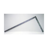 シンワ測定 曲尺厚手広巾シルバー50cm 表裏同目 6段目盛 10445 1セット(1本×5)