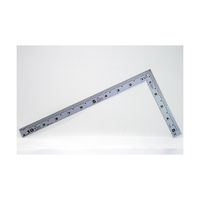 シンワ測定 曲尺厚手広巾 シルバー 1尺 表裏同目 4段目盛 10464 1セット(1本×5)