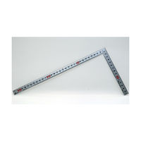 シンワ測定 曲尺同厚 シルバー 30cm 表裏同目 名作 JI 10647 1セット(1本×5)