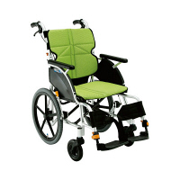 松永製作所 車いすネクストコア（介助・アルミ）NEXT-21B NEXT-21B 1台 24-2541-01-03（直送品）