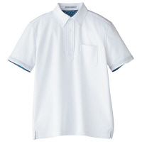 ボンマックス メンズ吸水速乾ポロシャツ（花柄A） ホワイト S FB5024M（直送品）