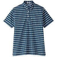 ボンマックス チェックプリントポロシャツ(半袖) FB4523U