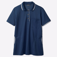 住商モンブラン ニットシャツ 女性用 ネイビー/ブルー S 32-0009（直送品）