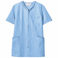 住商モンブラン レディスジャケット 半袖 ブルー/ネイビー L 73-2074（直送品）