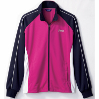 住商モンブラン アシックス ジャケット（男女兼用） 医療白衣 ピンク/白×ネイビー M CHM505-5024（直送品）