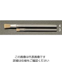 エスコ 8.0x120mm 耐静電ブラシ(豚毛・ステンレス柄) EA109AL-3 1セット(3本)（直送品）