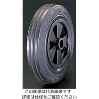 エスコ 180x50mm 車輪(ラバータイヤ・PPリム) EA986MC-180 1セット(3個)（直送品）