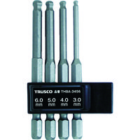トラスコ中山 TRUSCO ボールポイント六角ビット4本組セット THBA-3456 1セット 765-2224（直送品）