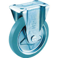 トラスコ中山 TRUSCO プレス製グレーゴムキャスター 固定 Φ130 TK-130G 1個 772-9774（直送品）